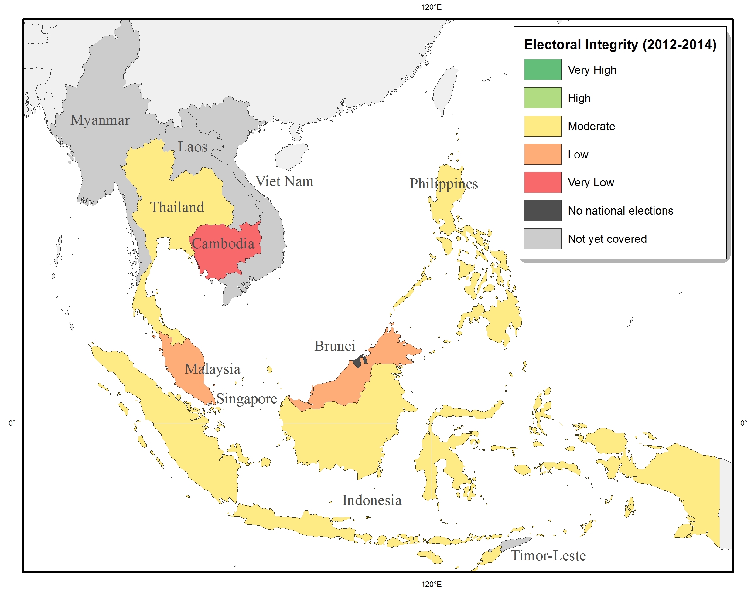 What countries make up Southeast Asia?