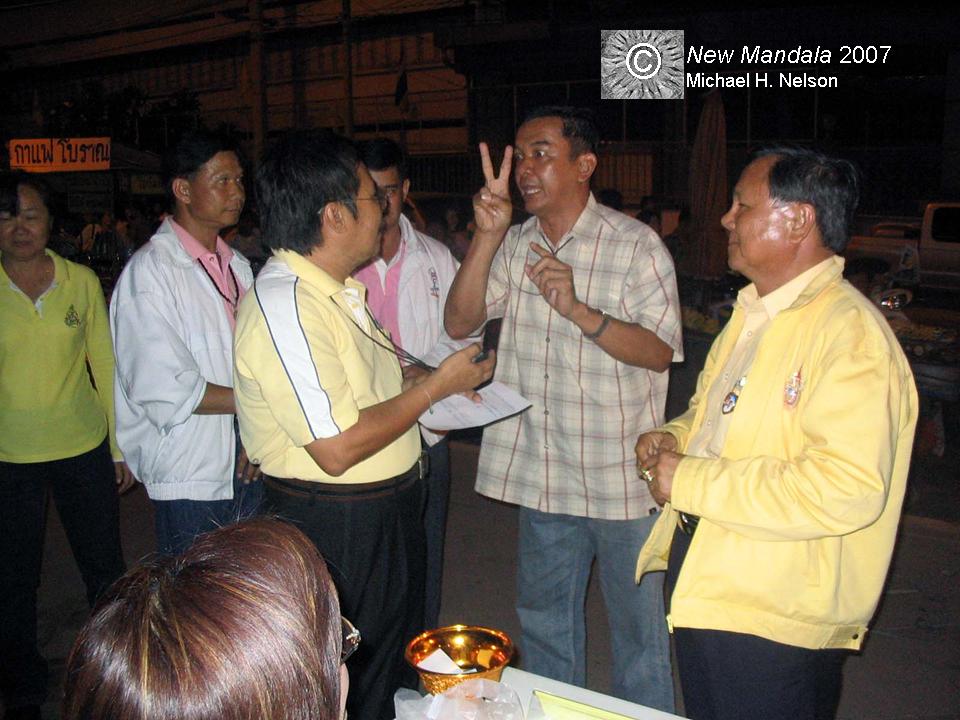 Michael H. Nelson, 2007 election campaign, Chachoengsao province, Thailand