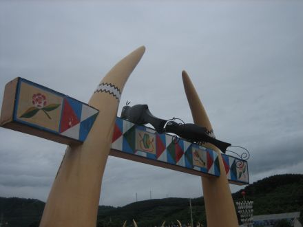Manau tusks at Laiza, photo taken 2006: Nicholas Farrelly