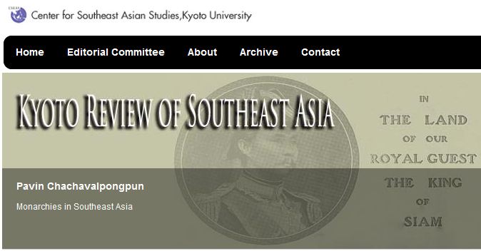Kyoto Review of Southeast Asia