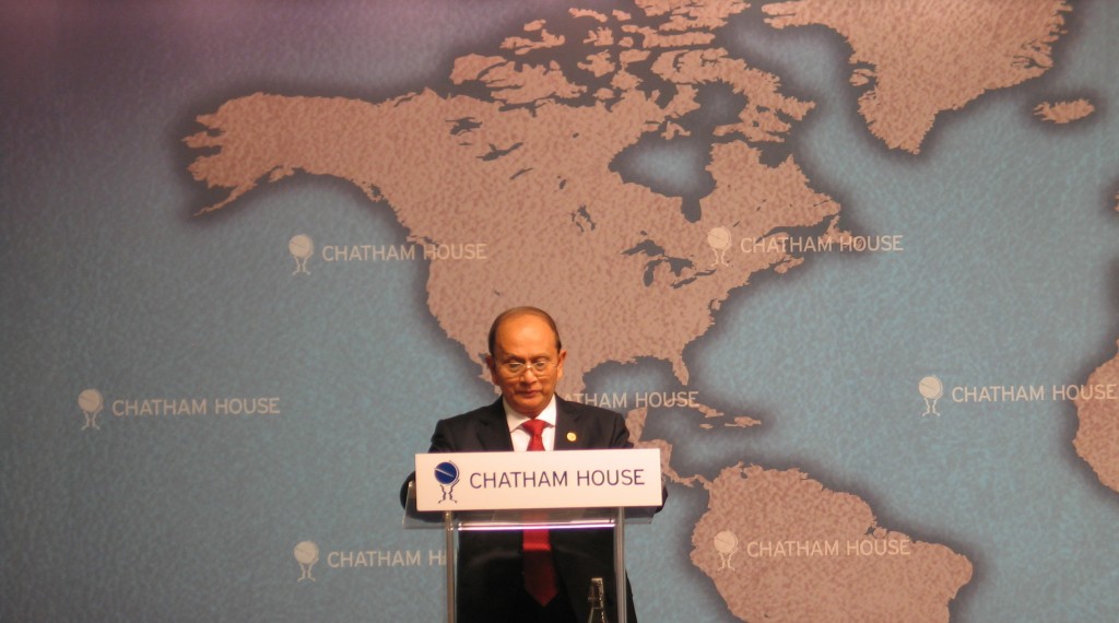 Thein Sein at Chatham House