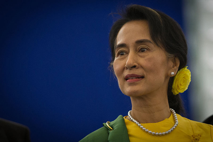 Daw Aung San Suu Kyi. Photo from Wikimedia commons.