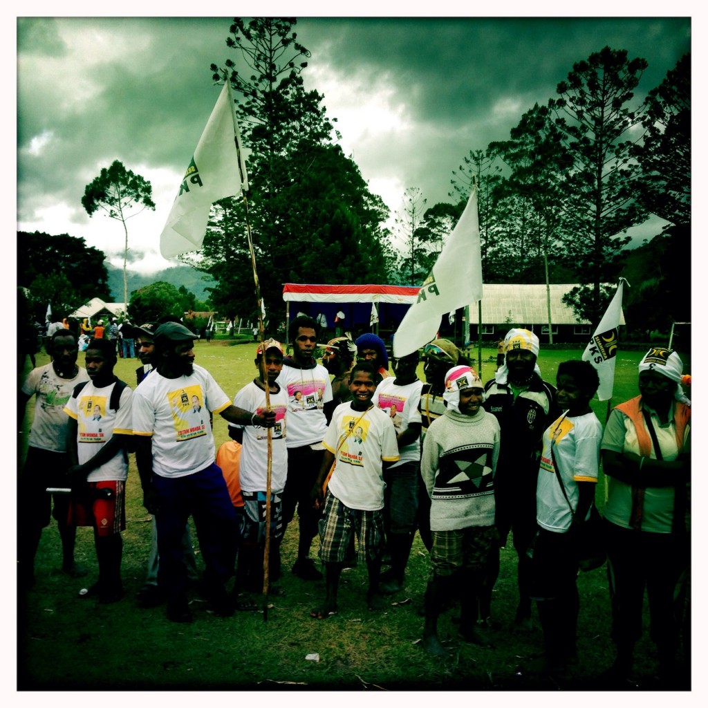 PKS, Indonesia's most conservative Islamic party, rallies in Tolikara, a new Papuan district in the highlands