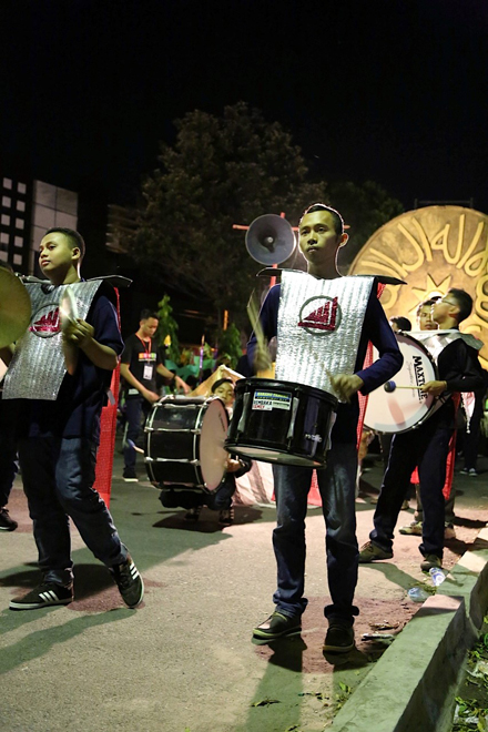 Rock Muslims. In between calls to prayer, this marching band played rock music.