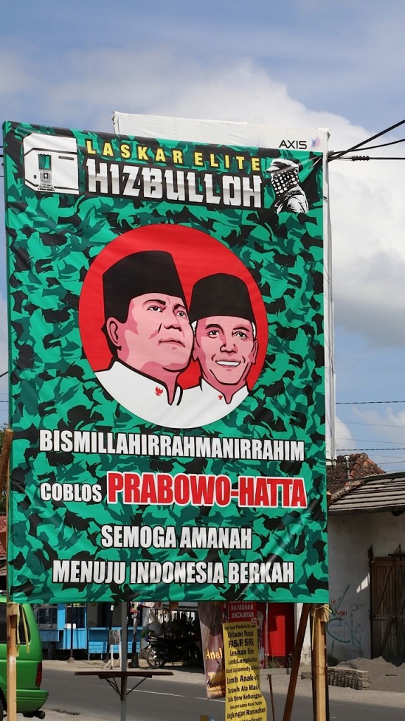 Prabowo banners