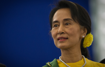 Aung San Suu Kyi has been blocked from running in Burma's presidential elections. Photo from wiki commons. 