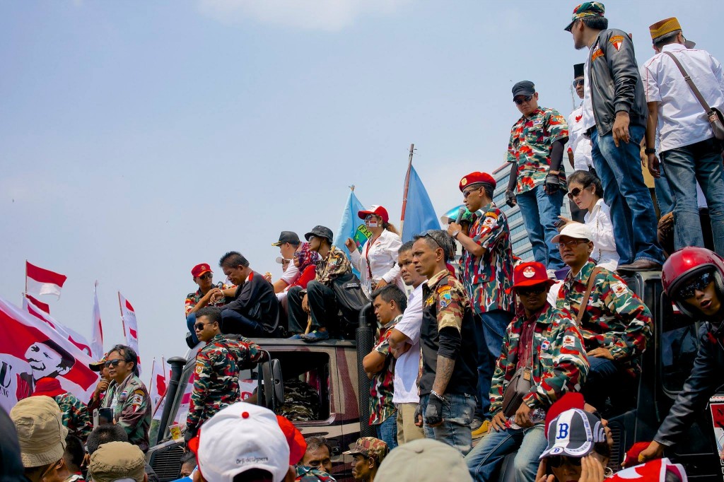 Some of Prabowo's supporters.