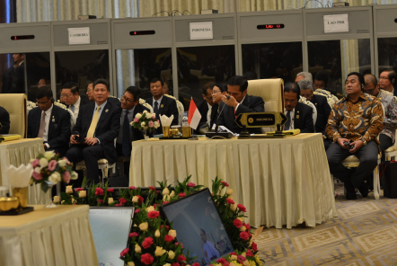 Jokowi during the 2014 ASEAN Summit in Naypyitaw. 