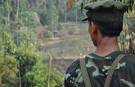 Kachin soldier. Photo by Allyson Neville-Morgan on flickr https://www.flickr.com/photos/anevillemorgan/