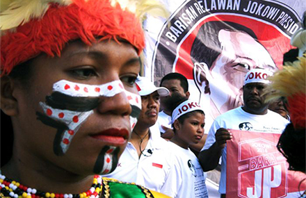 Some of the Papuans who had high hopes for Jokowi during his presidential campaign.