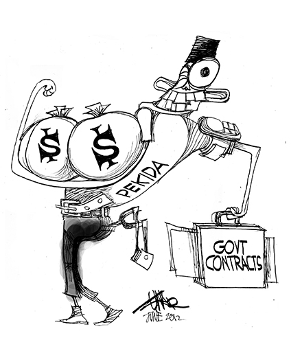 Image by Malaysian cartoonist and satirist, Zunar.