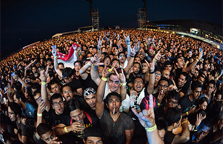 Even metal heads from mosh pits will have an impact on Singapore's 2015 elections. Photo by Jeremy Foo/ Poached Images. 