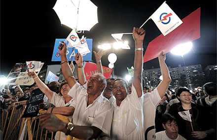 Ruling party PAP's old guard. 
