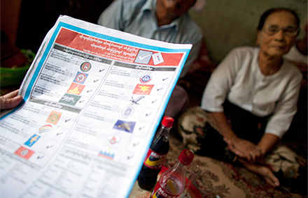 A Myanmar ballot paper. Photo: Getty Images/istockphoto.