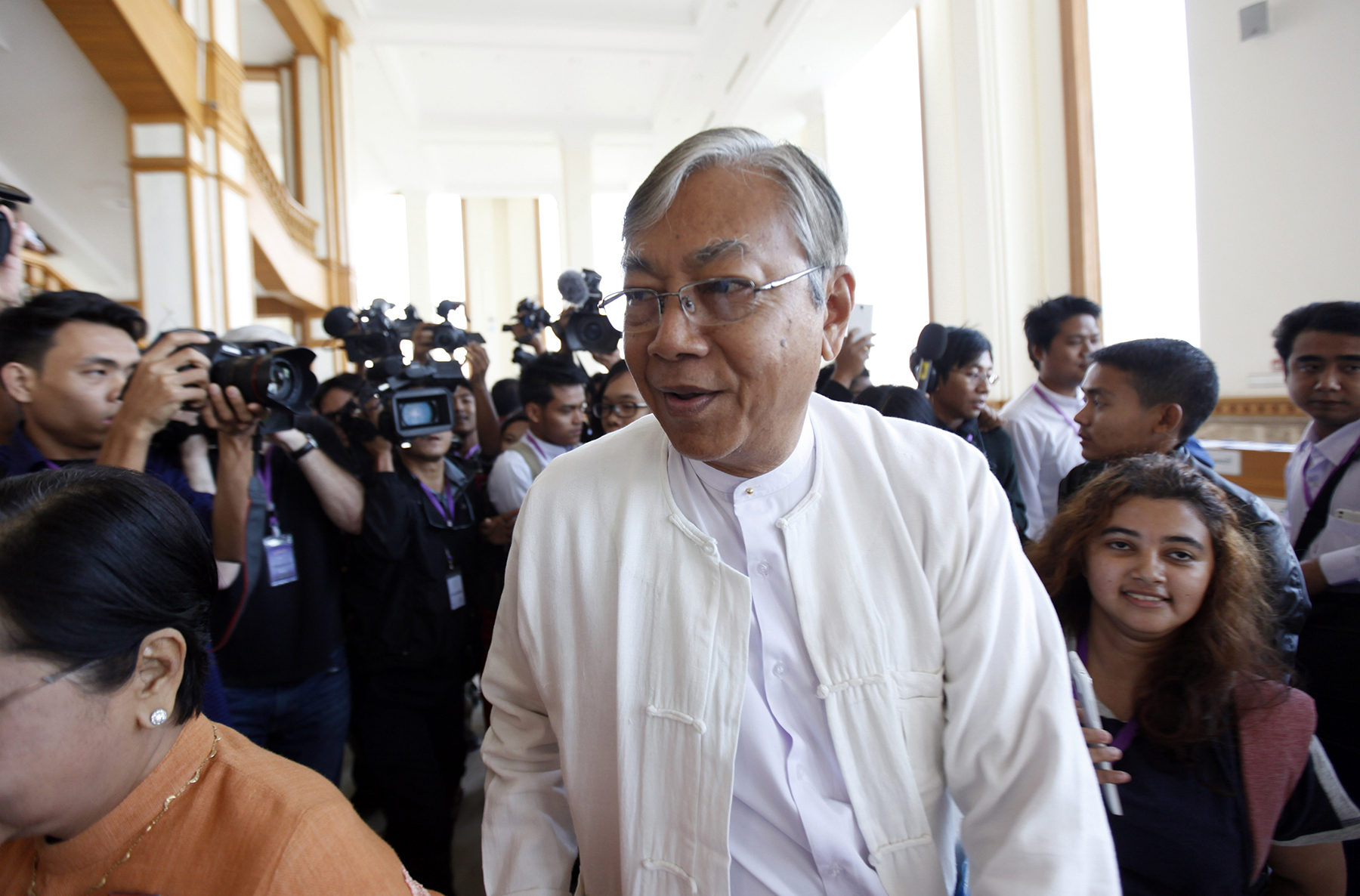 NLD presidential nominee U Htin Kyaw. Photo by AAP. 
