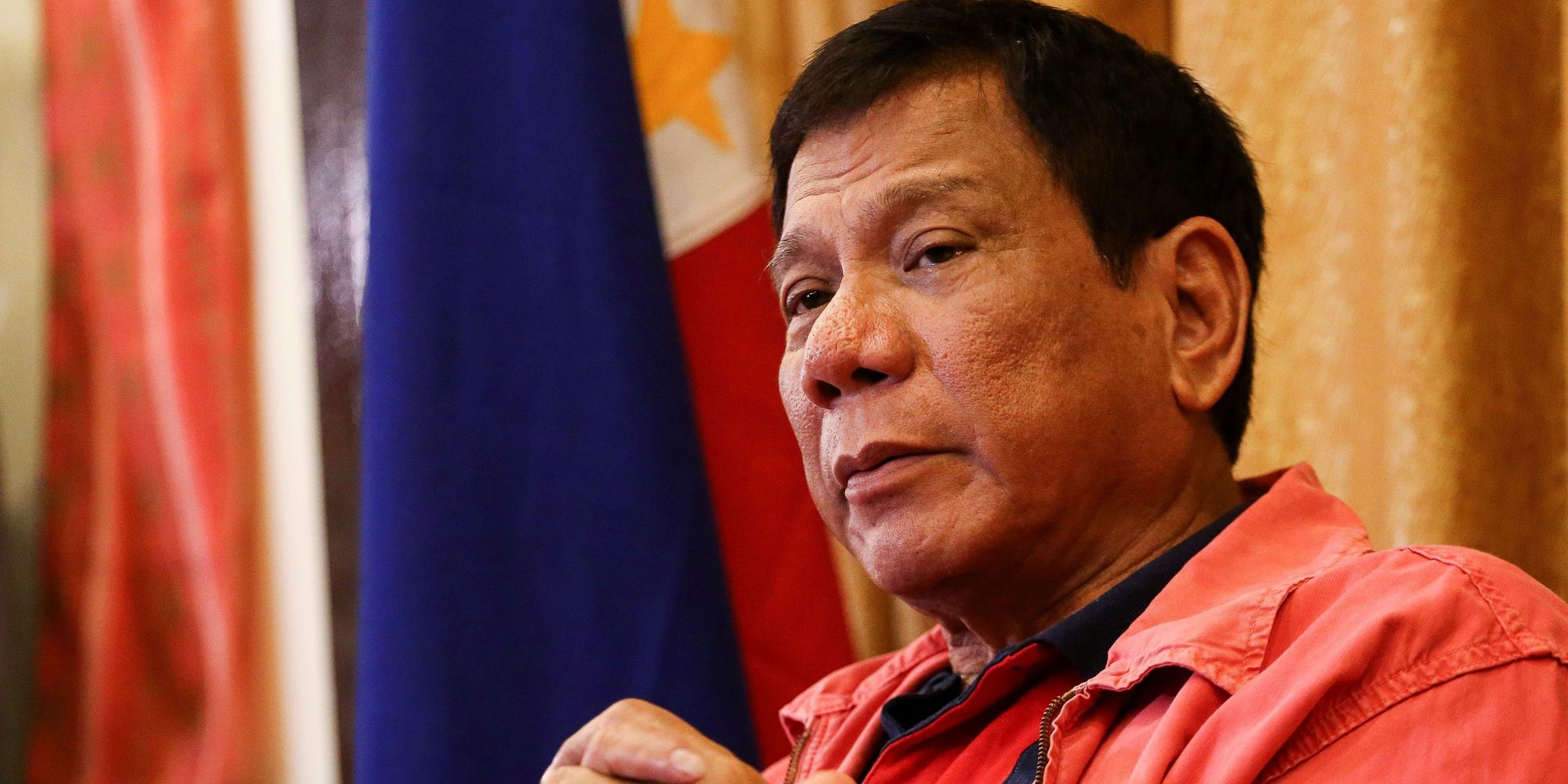 Philippines' president-elect Rodrigo Duterte speaks during a press conference in Davao City, in southern island of Mindanao on May 26, 2016. Explosive incoming Philippine president Rodrigo Duterte has launched a series of obscenity-filled attacks on the Catholic Church, branding local bishops corrupt "sons of whores" who are to be blamed for the nation's fast-growing population. / AFP / MANMAN DEJETO (Photo credit should read MANMAN DEJETO/AFP/Getty Images)