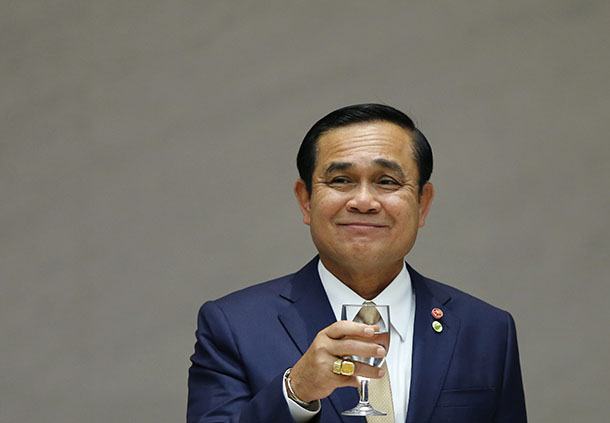 Thailand's PM Prayuth attends a luncheon organized by Keidanren, Japan Business Federation, in Tokyo
