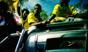 Party cadres on the campaign trail.