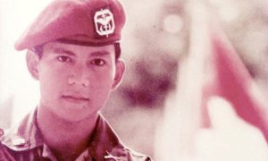 A young Prabowo Subianto. Photo from Facebook.