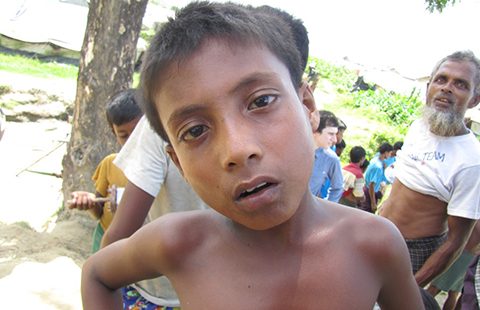 A young Rohingya boy in a camp for the internally displaced. Photo by European Commission DG Echo on flickr https://www.flickr.com/photos/69583224@N05/