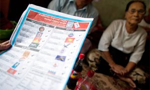 A Myanmar ballot paper. Photo: Getty Images/istockphoto.