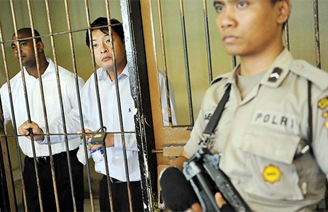 Australians Myuran Sukumaran (left) and Andrew Chan were executed in April for drug-related offences. Photo: Reprieve.org